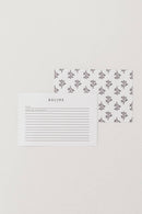 Heirloomed Stationary Recipe Cards in Signature Patterns: Blank