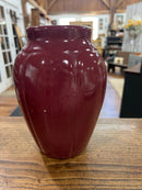 Antique Old Pot Shop Norwalk CT Mauve 8.5” Vase/Jar