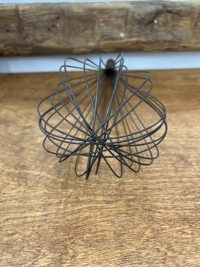 Vintage Huge 18" French Wire Chef’s Balloon Whisk with Metal Handle