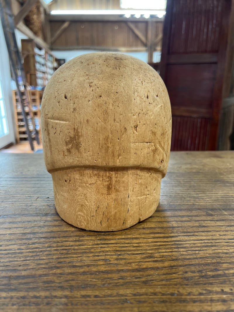 Vintage Balsa Wood Hat Mold