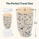 Orchid Ceramic Travel Mug – 12oz with Lid & Sleeve