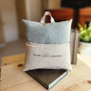My Day is Booked - Reading Pillow - Tablet Pillow - Green Linen