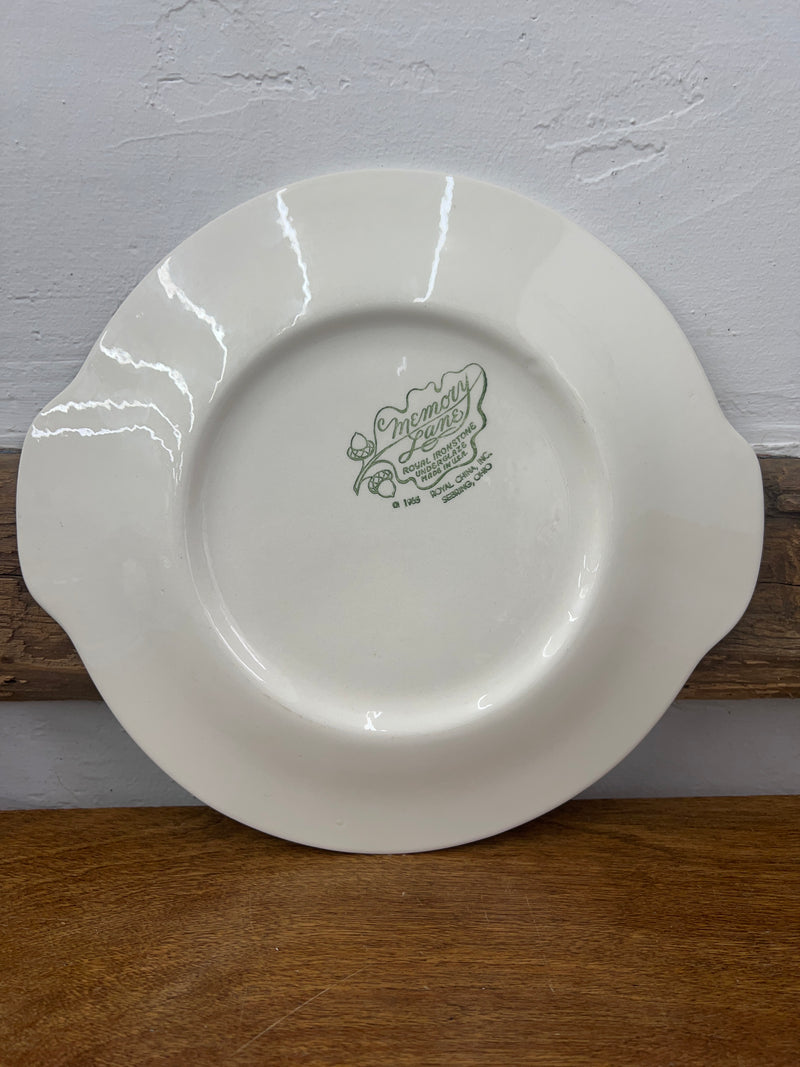 Vintage Royal Memory Lane Pink Cake Plate