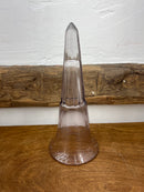 Vintage Automobile/Funeral 9.5" Trumpet Flower Vase/Insert