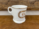 Antique KPM German Hand Gold Painted Shaving Mug