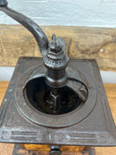 Antique Hand Crank Coffee Grinder Mill with Drawer