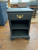 Vintage Side Table with Drawer and Shelf