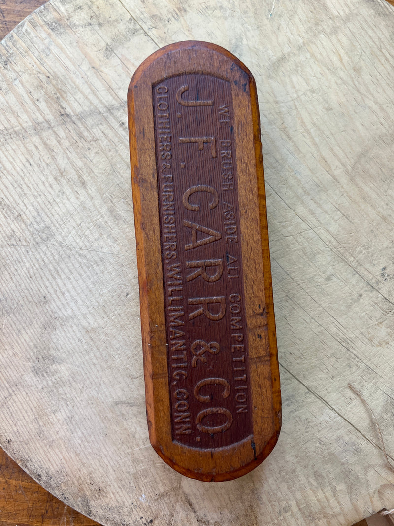 Antique J.F.Carr + Co. Advertising Brush