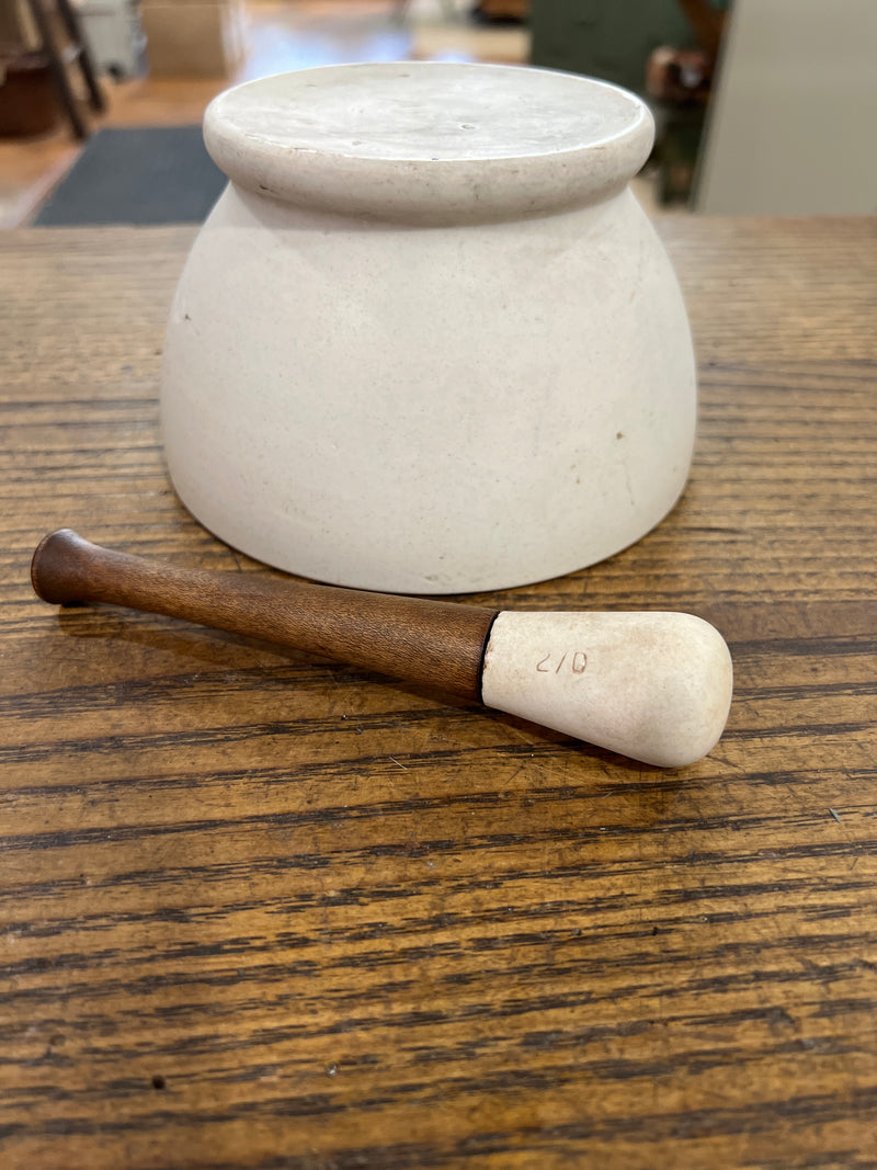 Antique Apothecary Mortar + Pestle