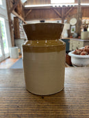 Antique Chiswick Stoneware Two Toned English Crock
