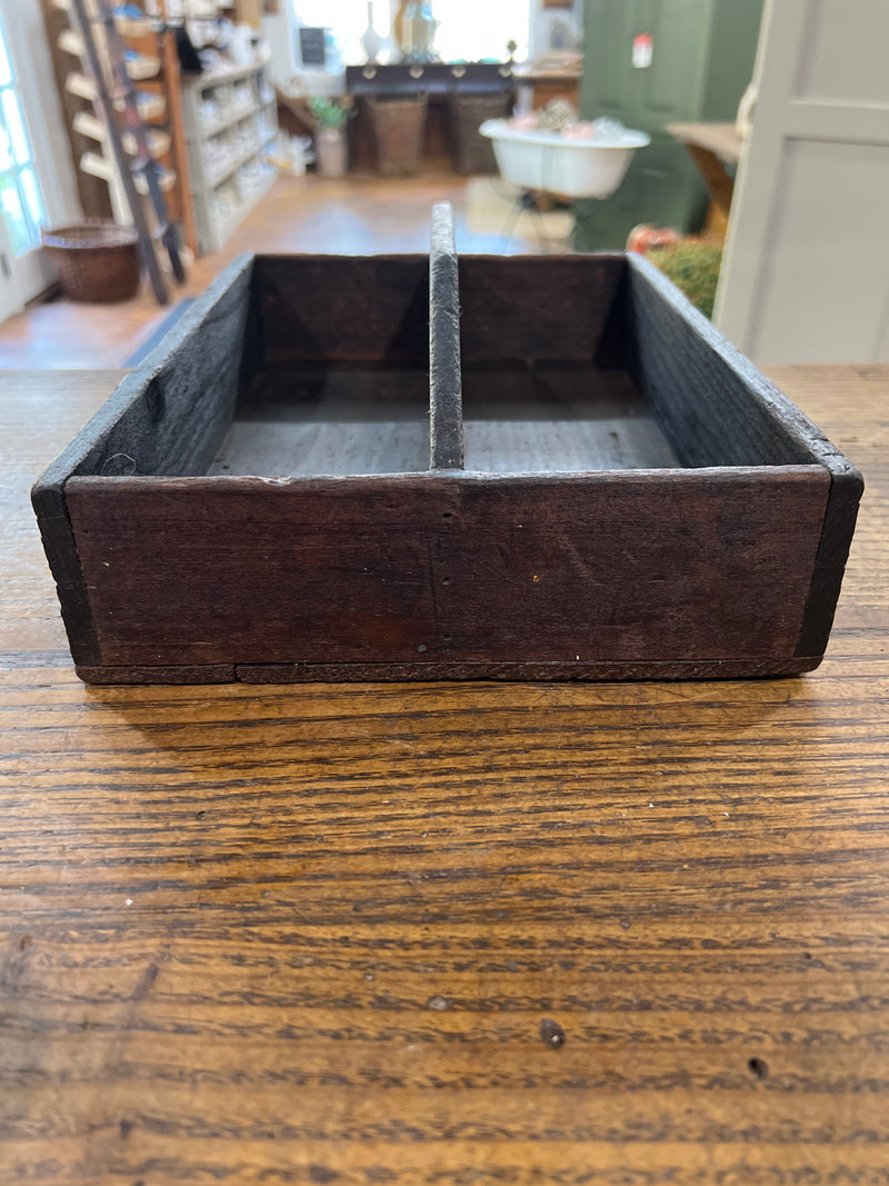 Vintage Wooden Cutlery Tray