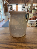 Antique Stoneware Salt Glazed 9” Tall Water Pitcher
