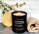 Cashmere & Cocoa Butter Candle–Matte Black Jar w/Bamboo Lid