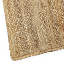 · REDEARTH · Rectangular Jute Area Rug 6'x9' Braided Natural: Natural / 6'x9'