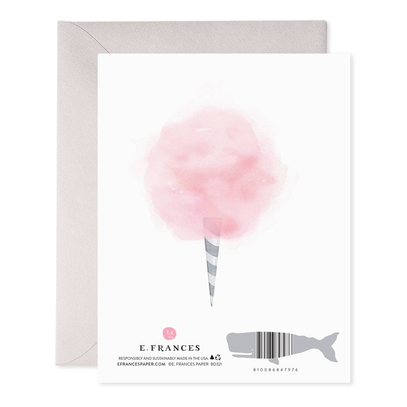 Cotton Candy Birthday Greeting Card