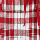 Christmas Red Multi Plaid Apron 100% Cotton