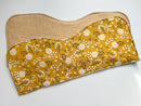 Wildflower on Yellow Burp Cloth, set of 2
