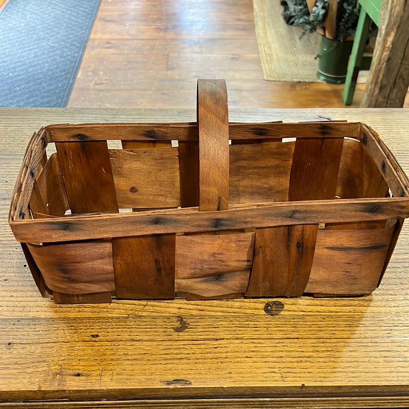 Vintage Split Wood Fruit Basket