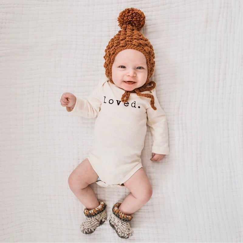 Loved Organic Cotton Baby Bodysuit | Long Sleeve: 3-6m