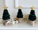 Mini Green Felted Wool Christmas Tree