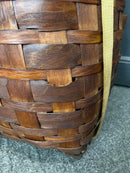 Antique Adirondack Gathering Trapper Woven Basket Backpack