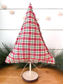 3 pack/ Merry Red Plaid Christmas Tree Set         : Medium