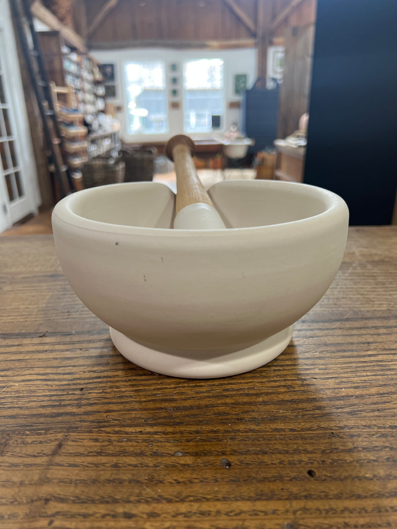 Vintage English Unglazed Lab Mortar and Pestle