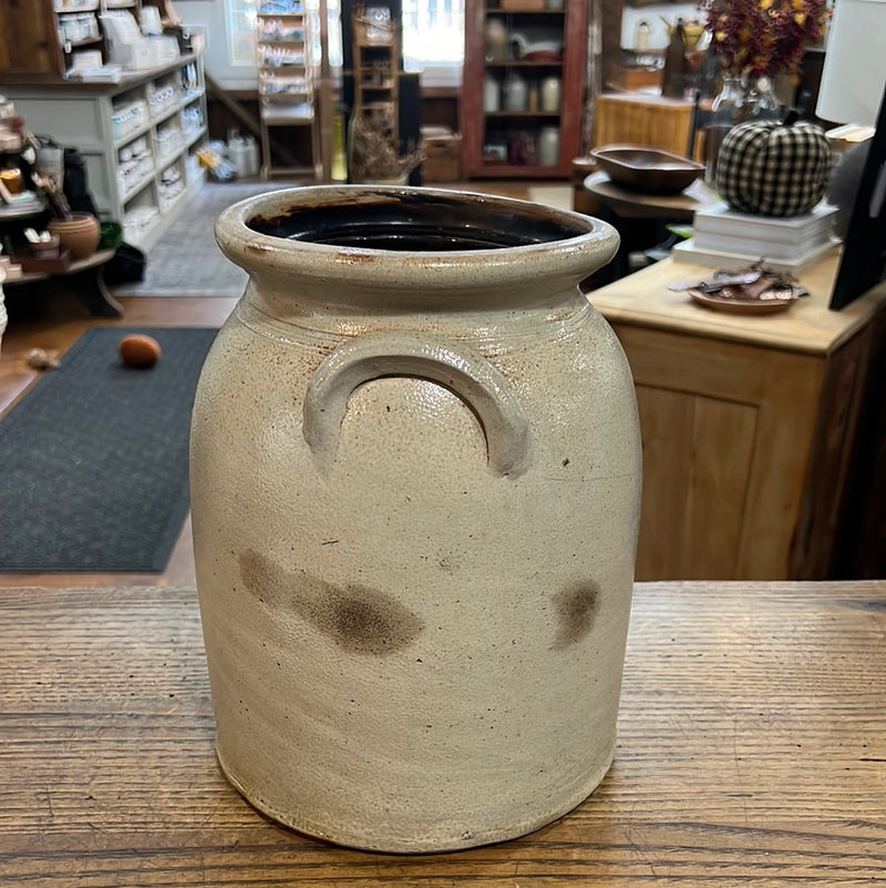 Vintage 2 Gallon Stoneware Crock with Handles