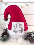 Large Primitive Santa Hat Christmas Home Decor-3 Options : Dark Red/Natural