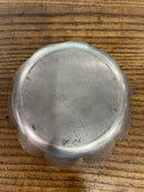 Vintage Schroth Hand Hammered Scalloped Pewter Bowl