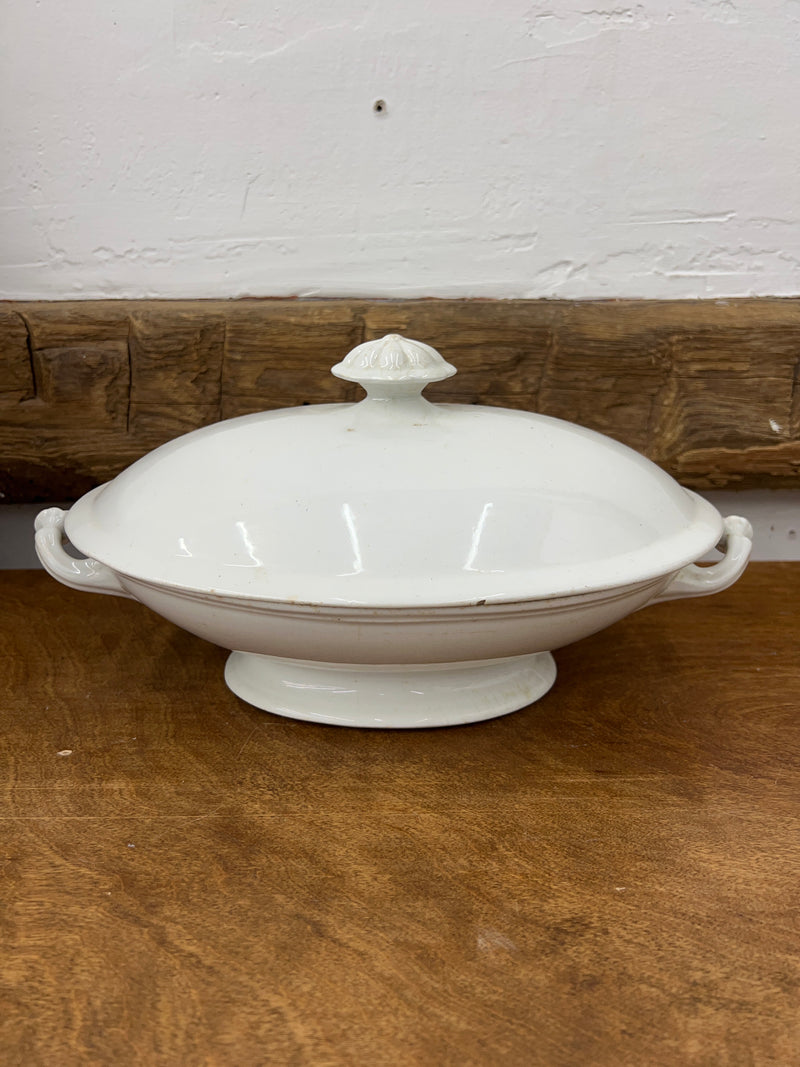 Antique John Edwards Ironstone Serving Dish/Tureen