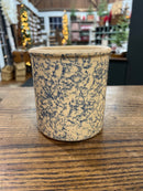 Vintage Blue Spongeware Crock
