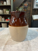 Vintage 8” Two Toned Stoneware Pitcher