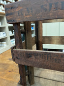 Antique Embossed 5 Gallon Rock Spring Water Co. Bottle and Fred C White Shipping/Transporting Wooden Crate with Tilt Rack Frame