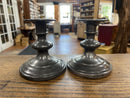 Vintage Pilgrim Pair of Pewter Candlesticks