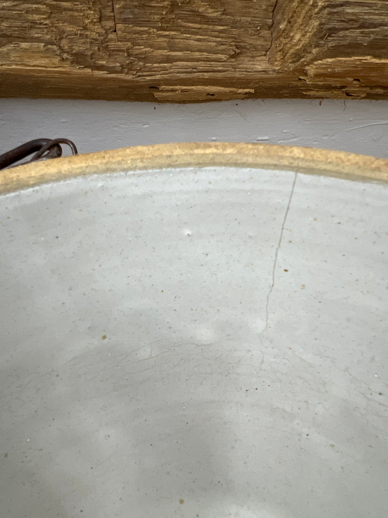 Vintage Stoneware Bowl with Bail Handle