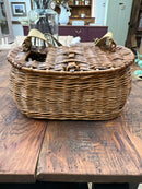 Vintage Wicker Fishing Creel
