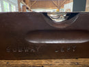 Vintage Wooden Stanley 10” Bubble Level No. 102 Embossed Subway Dept.