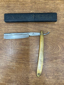 Antique Straight Razor with Case