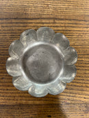 Vintage Schroth Hand Hammered Scalloped Pewter Bowl
