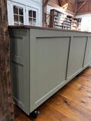 Antique Mercantile Storage/Counter-Eight Drawer Cabinet