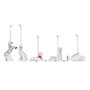 Hand-Painted Stoneware Animal Ornament, 5 Styles