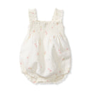 Floral Muslin Baby Girl Romper: 3-6M