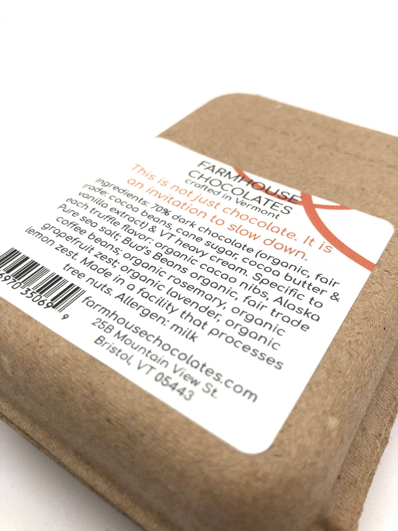 4 Piece Dark Chocolate Truffle Medley