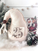 Large Primitive Santa Hat Christmas Home Decor-3 Options : Dark Red/Natural