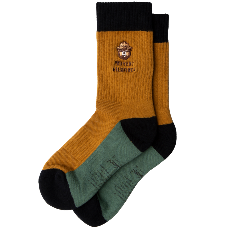 Smokey's Message Sock: Sandstone / L/XL