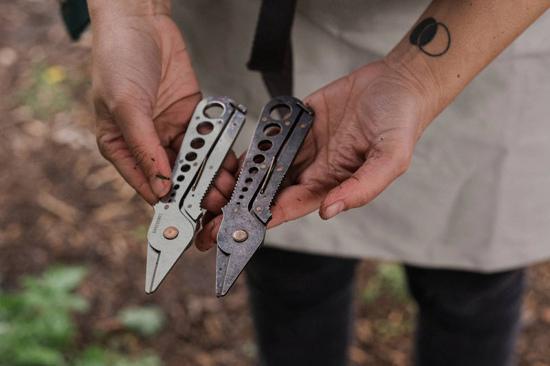 Herb Harvest + Strip Tool: Tumbled Steel