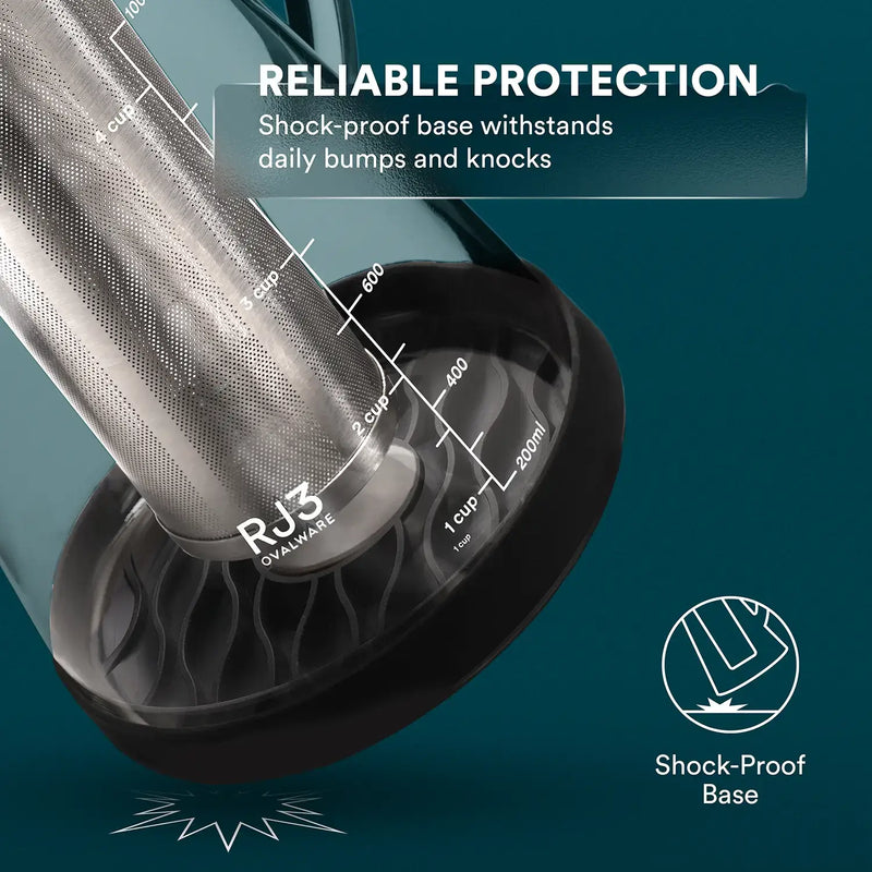 Airtight Cold Brew Iced Coffee Maker Pitcher and Tea Infuser with Spout | 1.0L