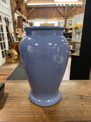 Antique Old Pot Shop Norwalk CT Blue 12" Vase/Jar