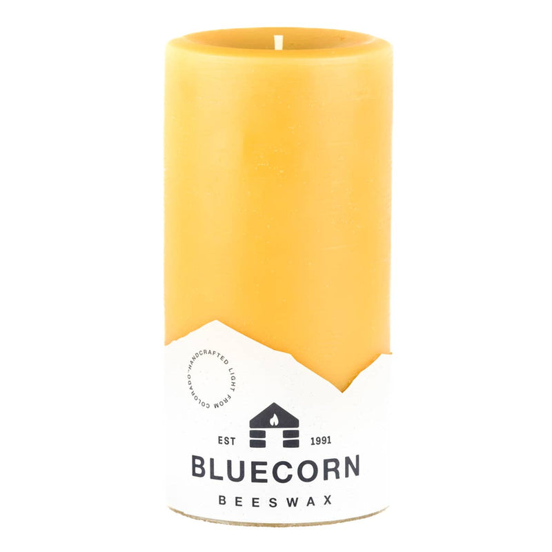 100% Pure Natural Beeswax Pillar Candles: Raw / 3" x 4"